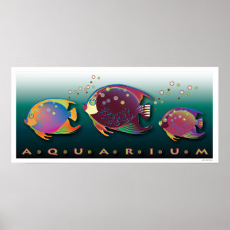 Tropical Beauties Aquarium Poster
