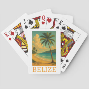 Tropical Belise Beach Caribbean Vacation Playing Cards