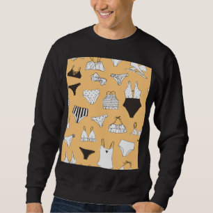 Tropical Bikini: Hand-Drawn Summer Pattern Sweatshirt