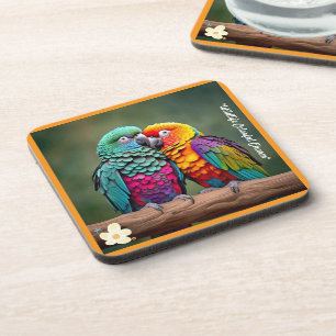 "Tropical Bird Beauty" Coaster