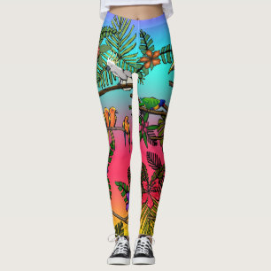 Tropical Bird Leggings