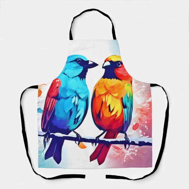 Tropical Bird Lovers Apron (Front)
