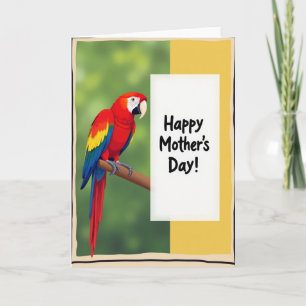 Tropical Bird Mothers Day Card