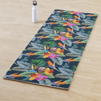 Tropical Bird Of Paradise And Orchid