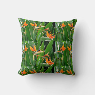 TROPICAL BIRD OF PARADISE CUSHION