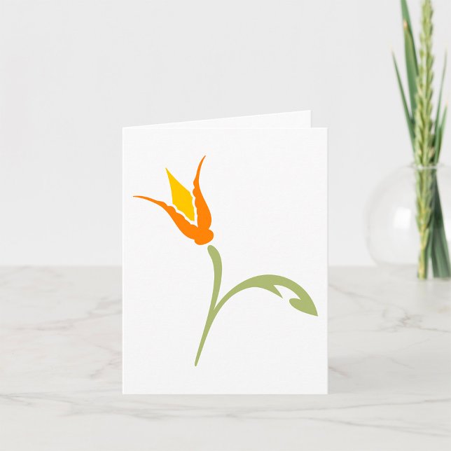 Tropical Bird of Paradise Floral Card (Creator Uploaded)