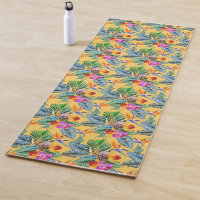 Tropical Bird Of Paradise & Orchid Summer Garden