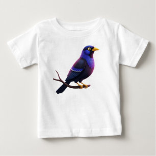 Tropical Bird on a Branch Baby T-Shirt