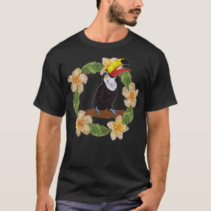 Tropical Bird Rainforest Animal Floral Toucan T-Shirt