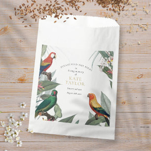 Tropical Bird Seed Packet Funeral Memorial Favour Bags