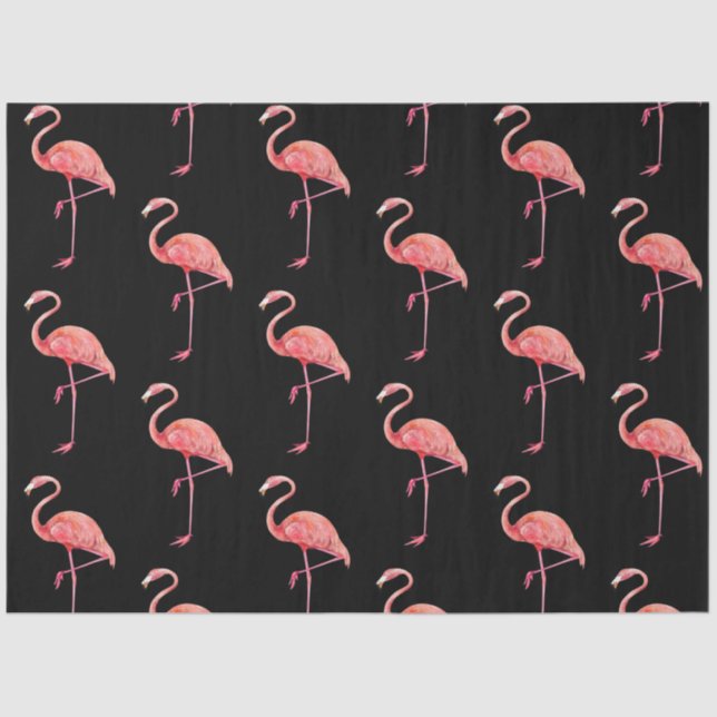 Tropical Bird Series : Flamingo Design 3 Tissue Paper (Front)