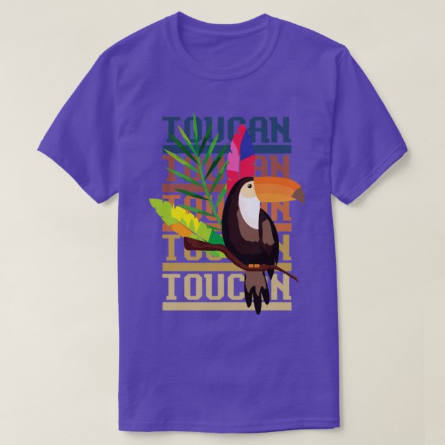 Tropical Bird Toucan T-Shirt (Design Front)