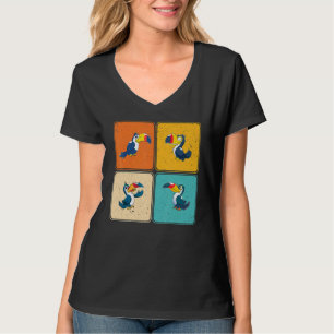 Tropical Bird Wildlife Exotic Animal Pop Toucan T-Shirt