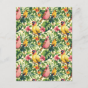 Tropical Birds and Butterflies Postcards