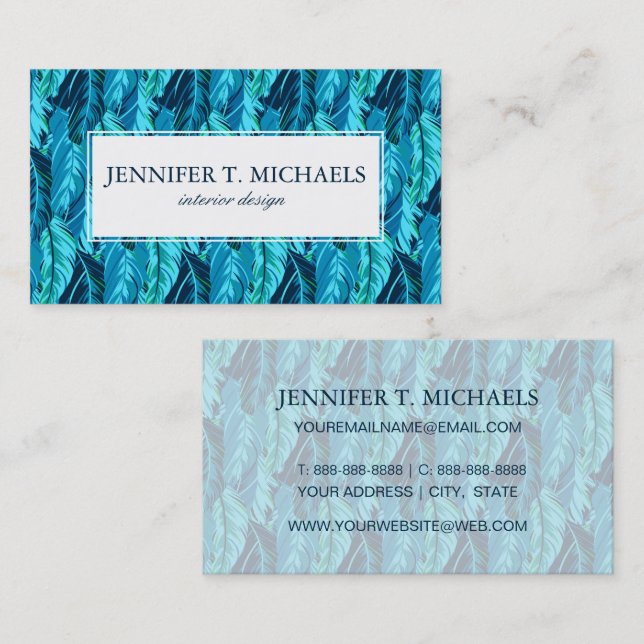 Tropical Birds Business Card (Front/Back)