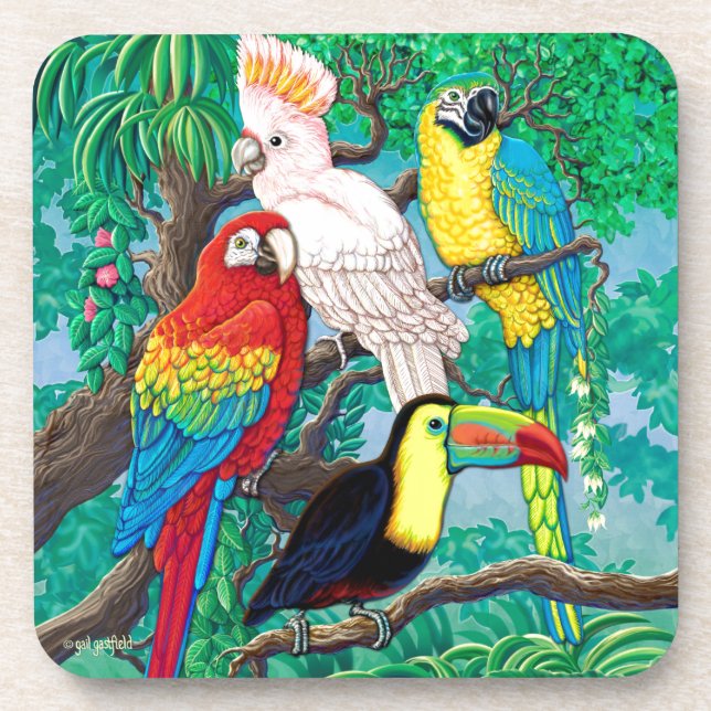 Tropical Birds Coaster (Front)