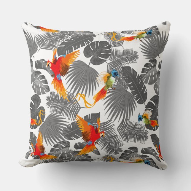 tropical birds cushion (Front)