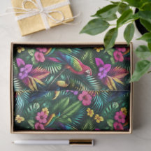 Tropical Birds Jungle Dreams Seamless Surface Patt