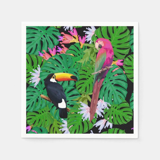 Tropical Birds Napkin (Front)