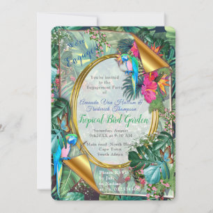 Tropical Birds of Paradise  Invitation