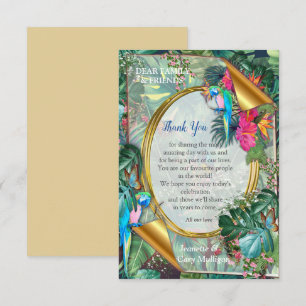 Tropical Birds of Paradise  RSVP Card