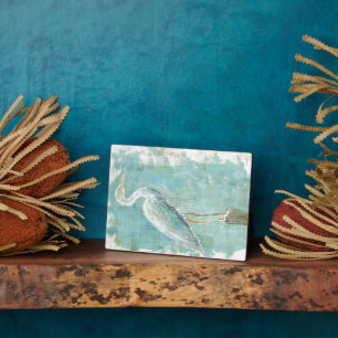 Tropical Birds Still Egret Plaque
