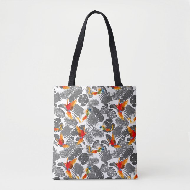tropical birds tote bag (Front)