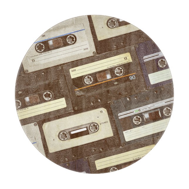 Tropical Birds: Toucans & Parrots Vintage Cutting Board (Front)