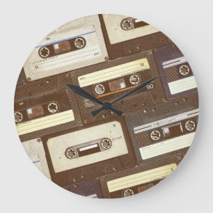 Tropical Birds: Toucans & Parrots Vintage Large Clock