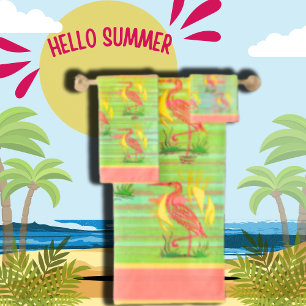 Tropical Birds Towel