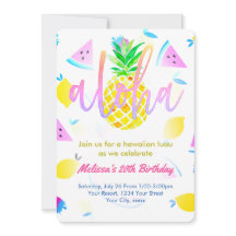 tropical birthday party aloha script