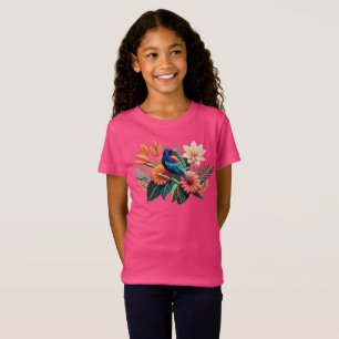Tropical Bliss: A Vibrant Fusion of Flora T-Shirt