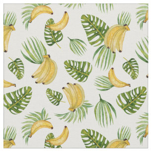Tropical Bliss: Bananas and Exotic Plants Fabric