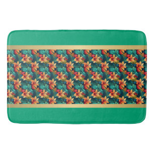 Tropical Bliss: Botanical Bath Mat