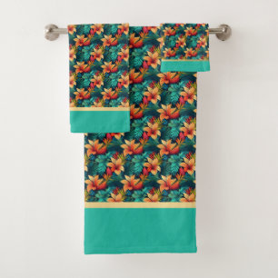 Tropical Bliss: Botanical Towel Set