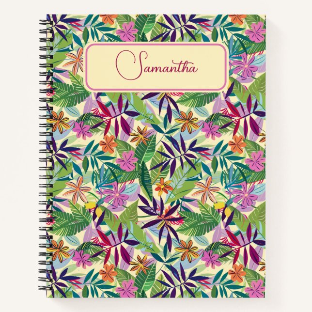 Tropical Bliss Spiral Notebook (Front)