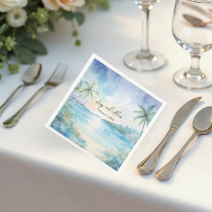 Tropical Bliss Wedding Napkins