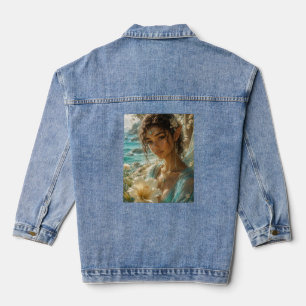 Tropical Bloom Fairies: Sea Breeze Enchantress Denim Jacket