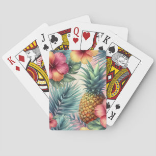 Tropical Bloom Playing Cards