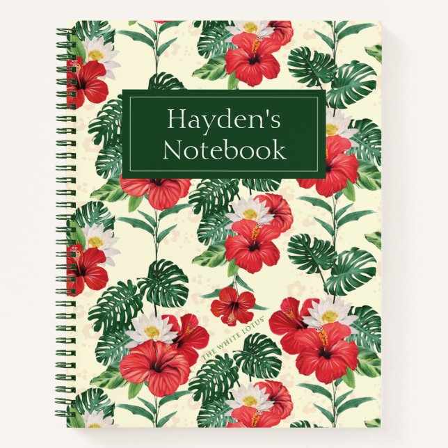 Tropical Blooms of The White Lotus Notebook (Front)