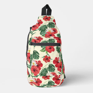 Tropical Blooms of The White Lotus Sling Bag