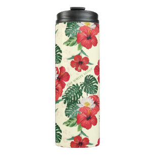 Tropical Blooms of The White Lotus Thermal Tumbler
