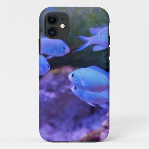 Tropical Blue Fish iPhone 11 Case