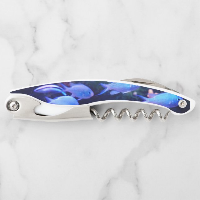 Tropical Blue Fish   Corkscrew (Front)