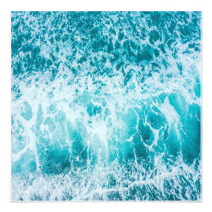 Tropical Blue Ocean Waves Photo Print