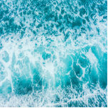 Tropical Blue Ocean Waves Standing Photo Sculpture<br><div class="desc">Cool blue ocean waves abstract pattern nature,  summer tropical sea and ocean waves best gift for sea and ocean lovers. Cool Blue ocean wave summer surfing adventure. Tropical sea wave summer explore.</div>