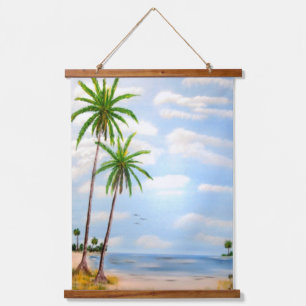 Tropical Blue Sky Hanging Tapestry