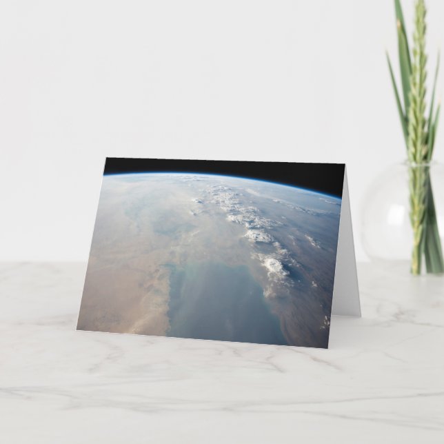 Tropical Blue Waters Of The Persian Gulf. 2 Card (Front)