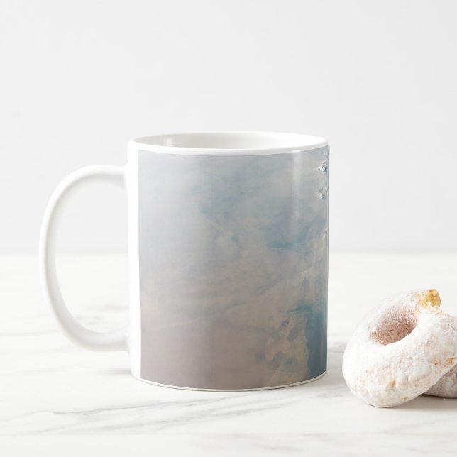 Tropical Blue Waters Of The Persian Gulf. 2 Coffee Mug (With Donut)