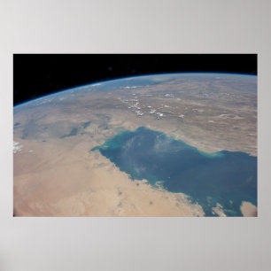 Tropical Blue Waters Of The Persian Gulf. Poster